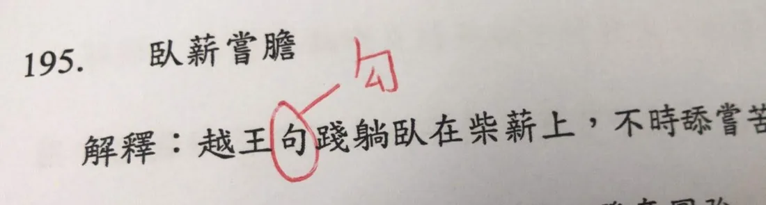 成語批改示例